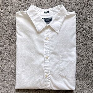 NWOT JCREW Factory Haberdashery Shirtings 80’s 2-ply White Shirt XL (17-17.5)